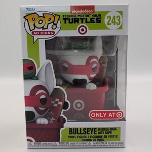 Funko Pop TMNT Bullseye In Ninja Mask‎ with Raph #243 TARGET EXCLUSIVE READ